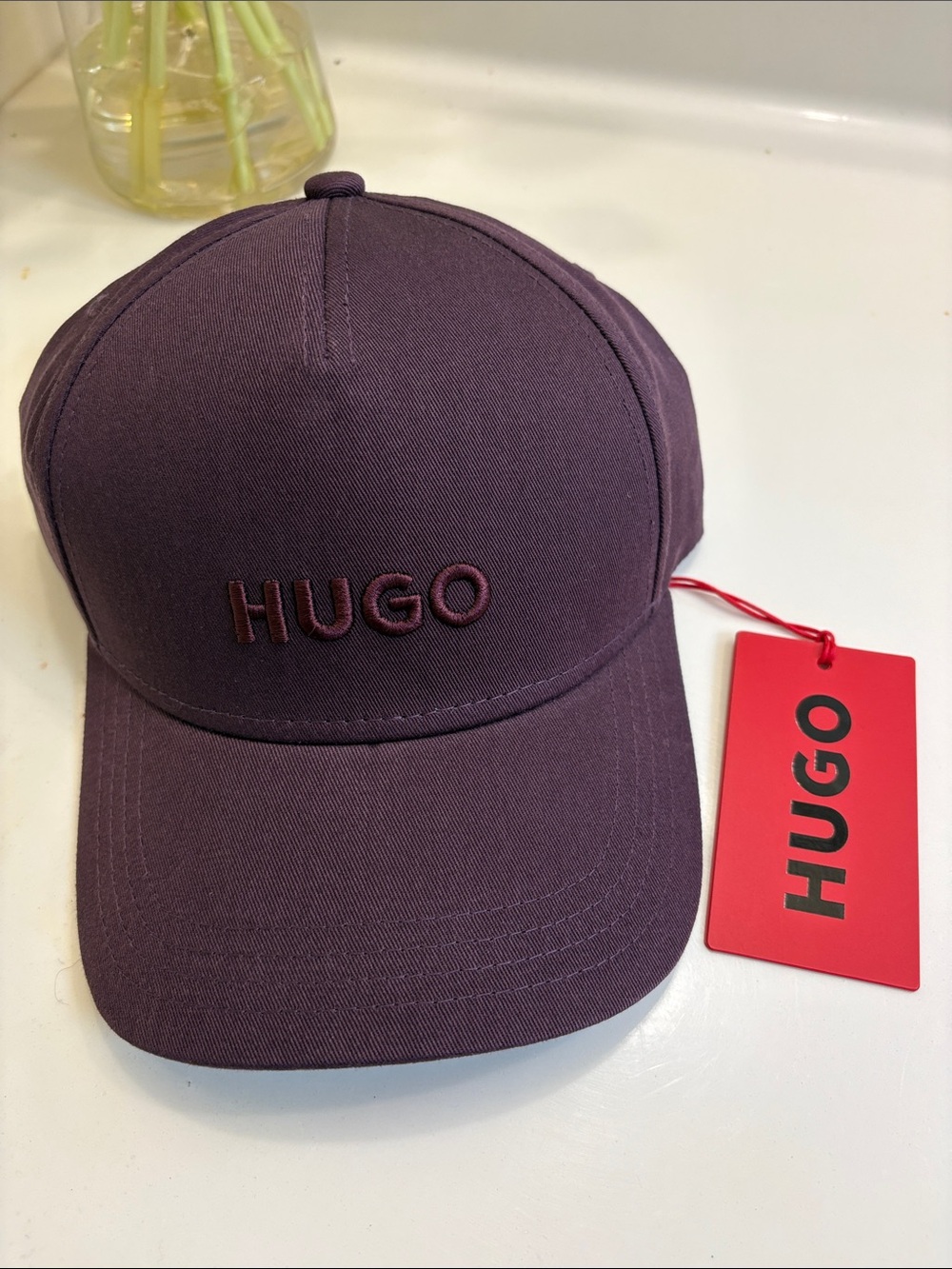 HUGO Deep Plum Snapback Cap